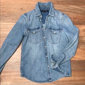 All Saints denim over shirt